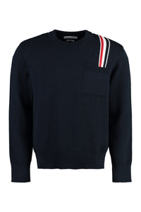 Cotton crew-neck sweater